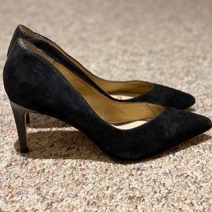 💥Sold💥 Black suede heels size 6